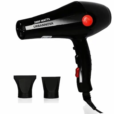 Urban Nova 2000W powerful professional hair dryer with concentrator nozzle and overheat protection.