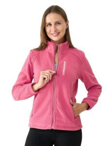 PureLife Women’s Casual Zip-Up Fleece Jacket