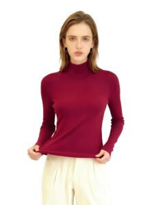 Venzina Lightweight Non-Itchy Turtleneck Layering Women Sweater
