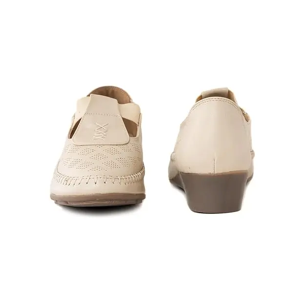 Khadim's Sharon Beige Women’s Casual Loafers