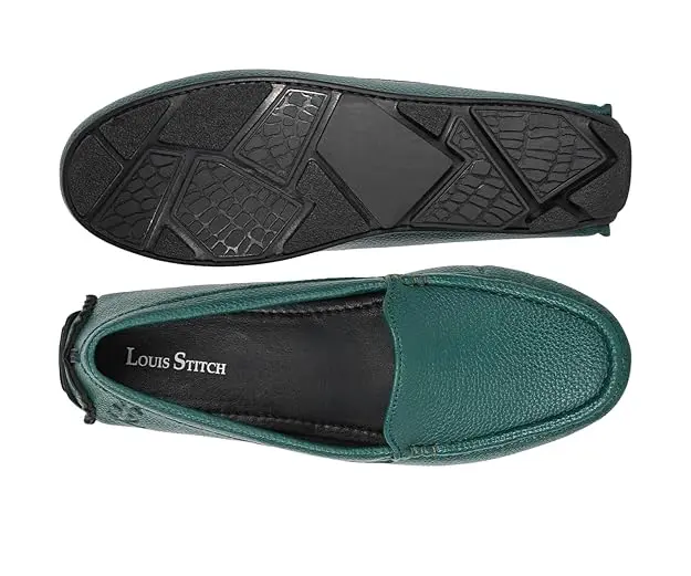  Louis Stitch Peacock Premium Women’s Designer Loafers