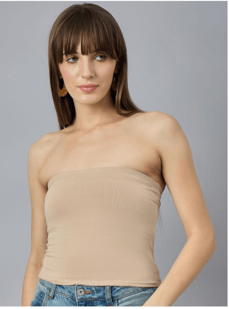 98 Degree North – Cotton Ribbed Tube Crop Top