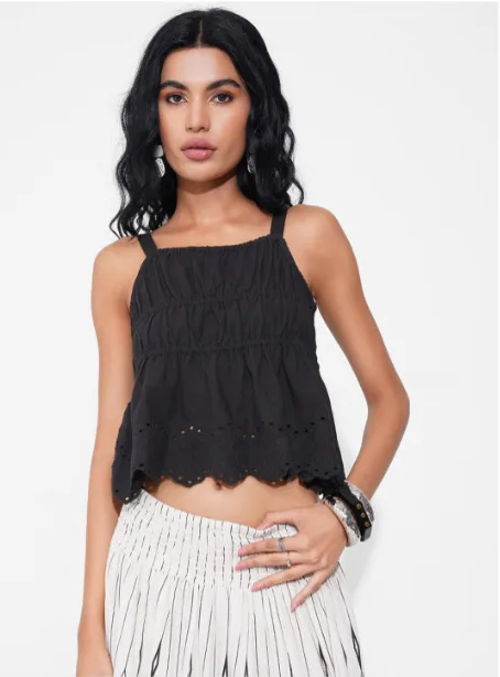 Akkriti by Pantaloons Cotton Crop Top