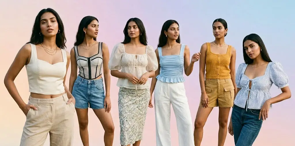 Best Square Neck Crop Tops for Women in India