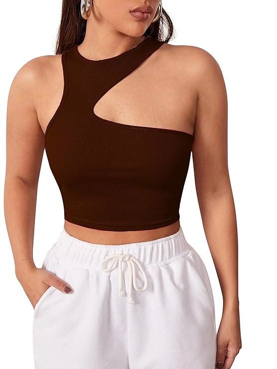 Classy Fashion Ribbed Cotton Crop Top