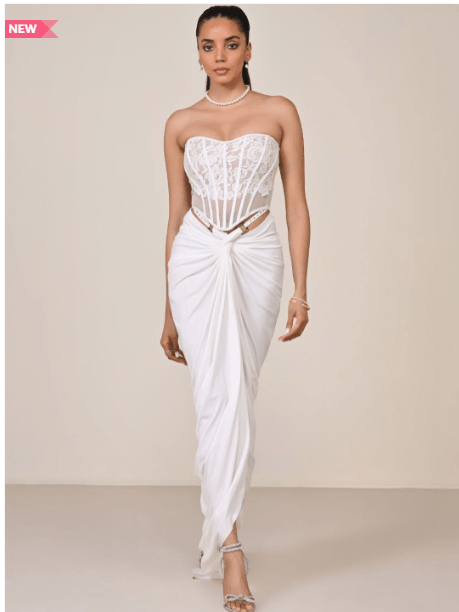 Embellished Victorian Lace Crop Top (SN by Shantnu & Nikhil)