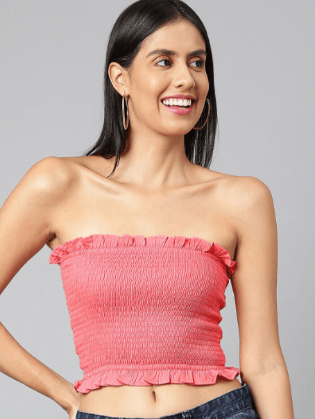 Finsbury London – Pure Cotton Tube Crop Top