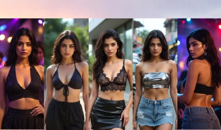 How to style crop tops for women with trendy outfit ideas including casual and party looks