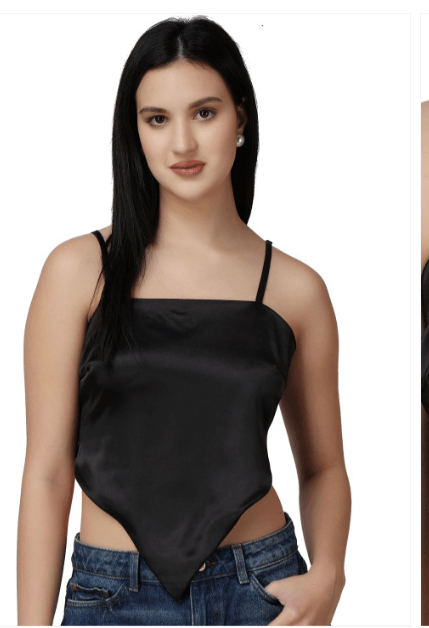 Popwings – Scarf Knot Styled Back Crop Top