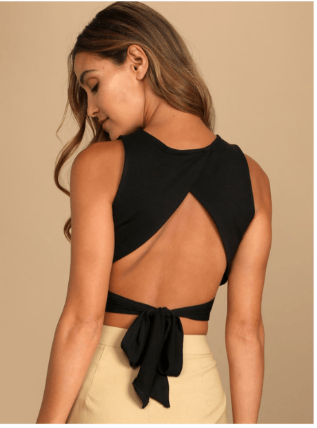 Rare Styled Back Crop Top