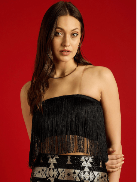 Street 9 – Strapless Tube Crop Top