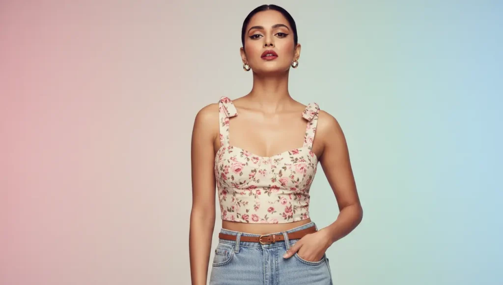 Stylish Tie Strap Crop Tops