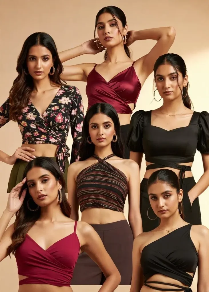 Wrap Crop Tops for Women in India