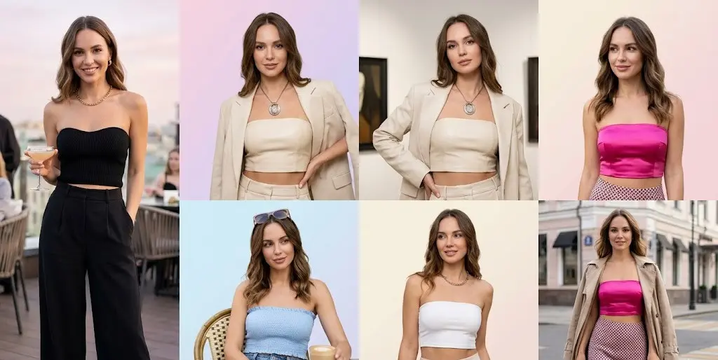 trendy tube tops for women India stylish summer looks
