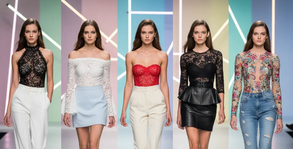 Bold Lace Tops for Women in India