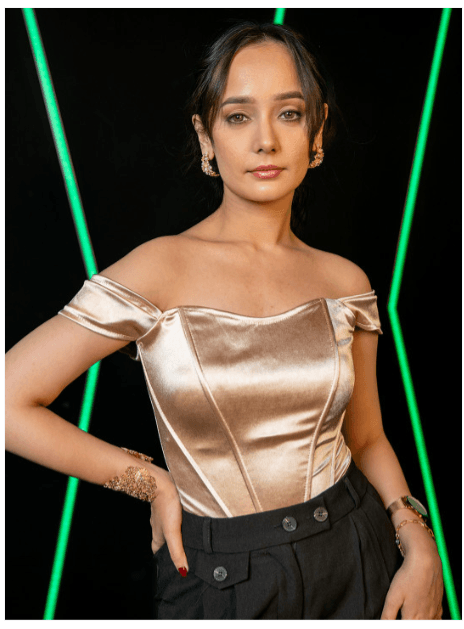 Niyara India Off-Shoulder Sheen Corset Top