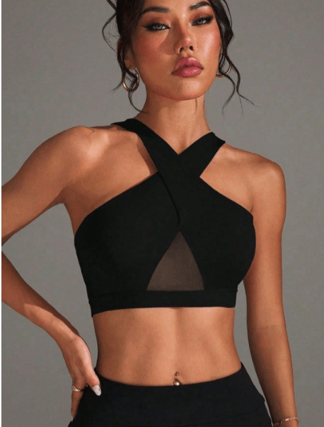 Miss Mosa by Akanksha Adele Halterneck Crop Padded Top – Best Party Wear Pick Miss Mosa by Akanksha Adele Halterneck Crop Padded Top – Best Party Wear Pick