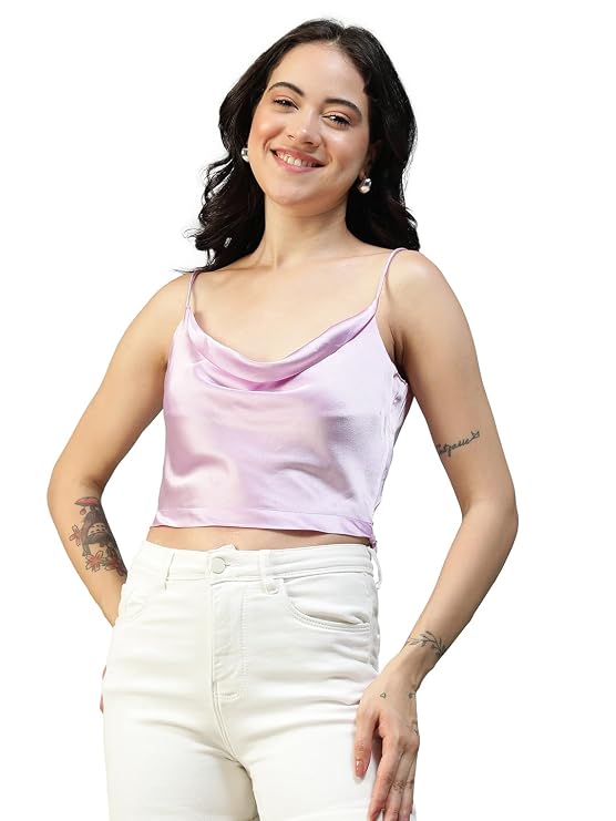Oxolloxo Sleeveless Cowl Neck Top