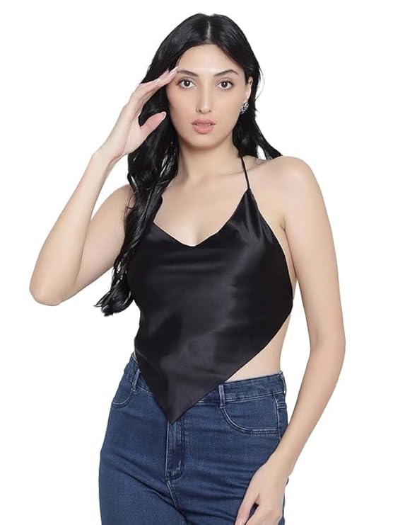 PILKU Women's Satin Sleeveless Draped Top – Best Budget Satin Pick