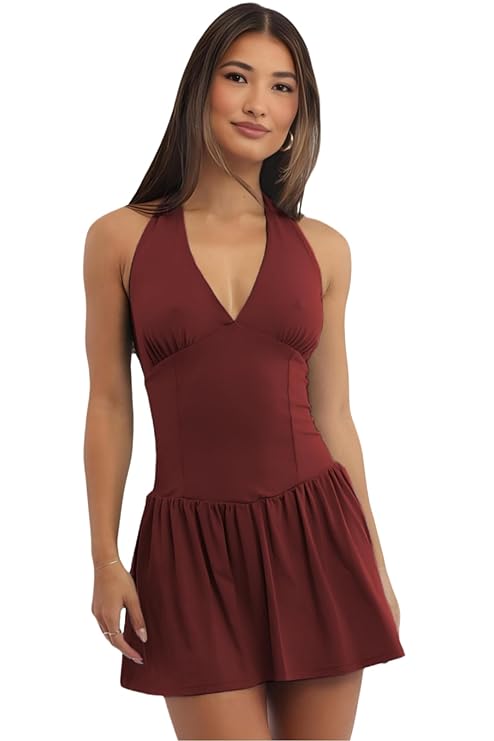 SIGHTBOMB SOFTLINE Halter Elegance Babydoll Top – Best Feminine Style SIGHTBOMB SOFTLINE Halter Elegance Babydoll Top – Best Feminine Style