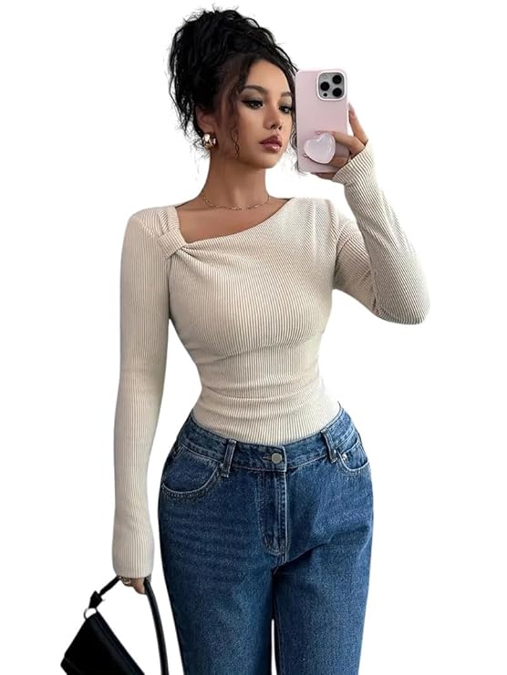 TRAQUILA Asymmetric Neck Top TRAQUILA Asymmetric Neck Top