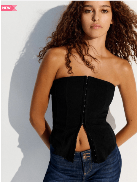Bershka — Corset Bandeau Top Bershka — Corset Bandeau Top