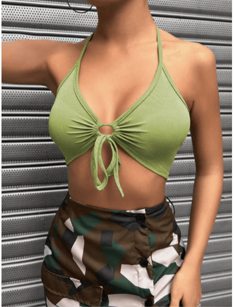 StyleCast — Halter Neck Bralette Crop Top StyleCast — Halter Neck Bralette Crop Top