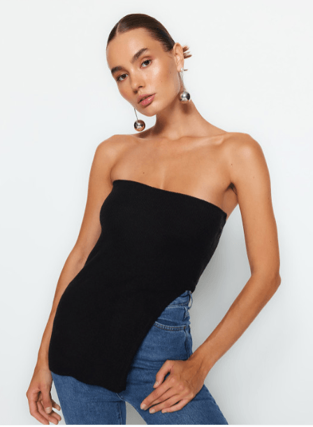Trendyol — Side Slit Bandeau Top Trendyol — Side Slit Bandeau Top