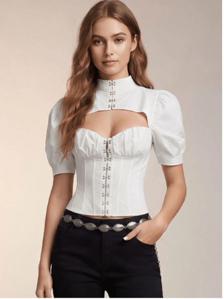 ATELIER REBEL Puff Sleeve Top ATELIER REBEL Puff Sleeve Top