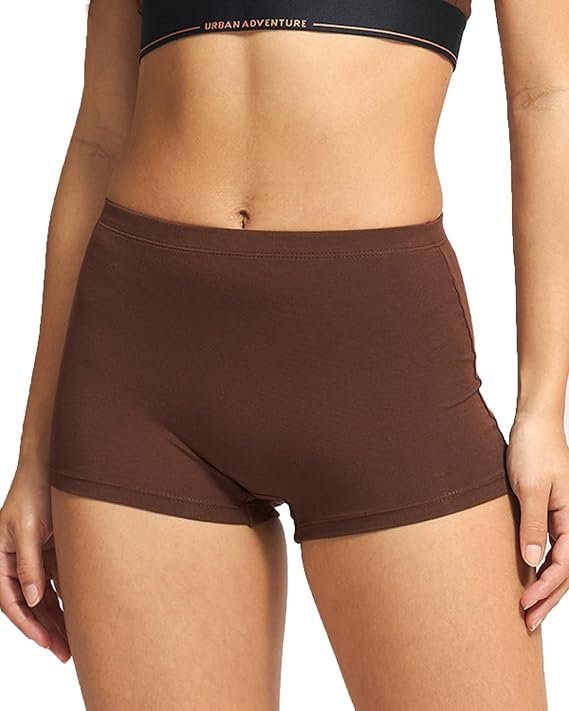 Bamboo Modal Boyshorts for Women – Dark Brown