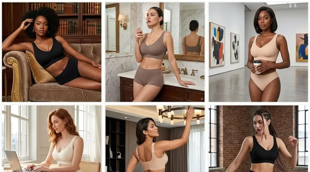 Explore More longline wireless bra for women