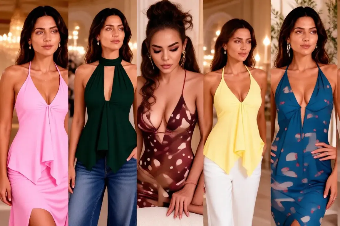 Flowy Crepe Halter Top