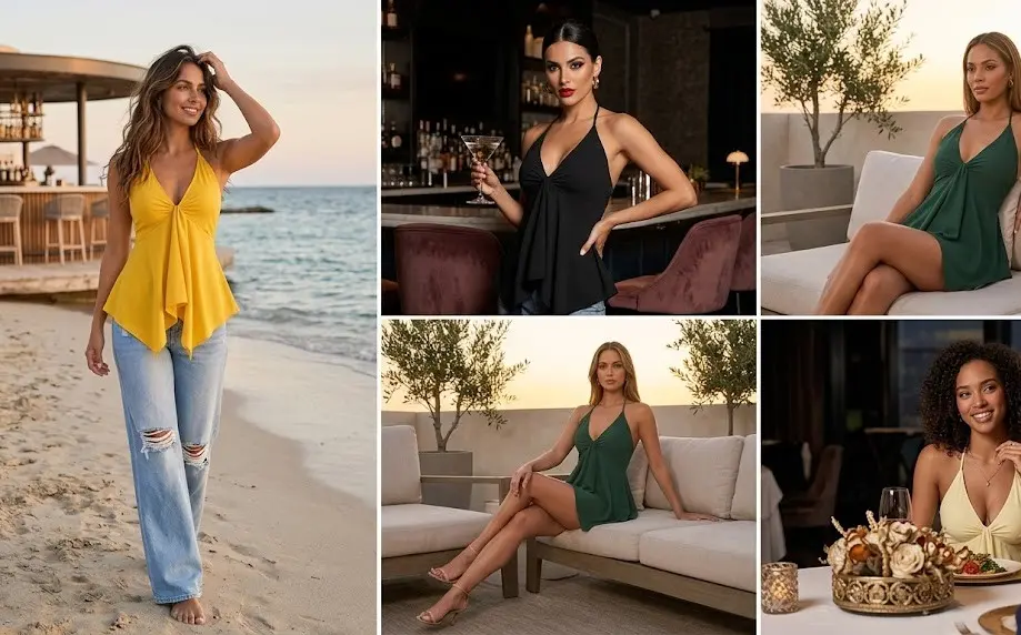 Flowy Halter Top That Looks Effortlessly Expensive