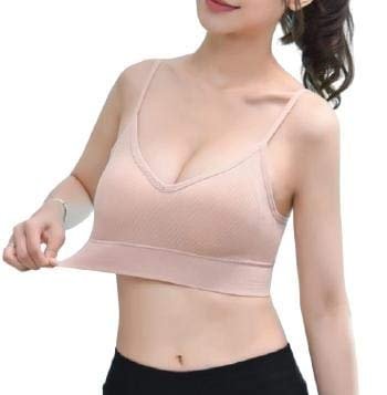 DAVINA FASHIONS padded deep neck backless crop tank top