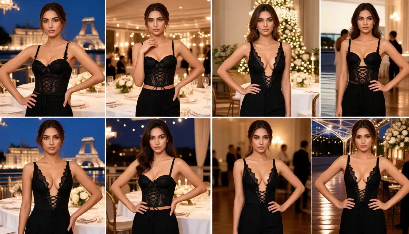 Padded Wired Push-Up Longline Bustier with Satin Tie-Up Front for Women