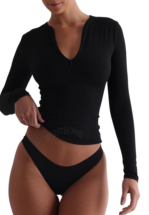 SIGHTBOMB women's regular sleeve top detail