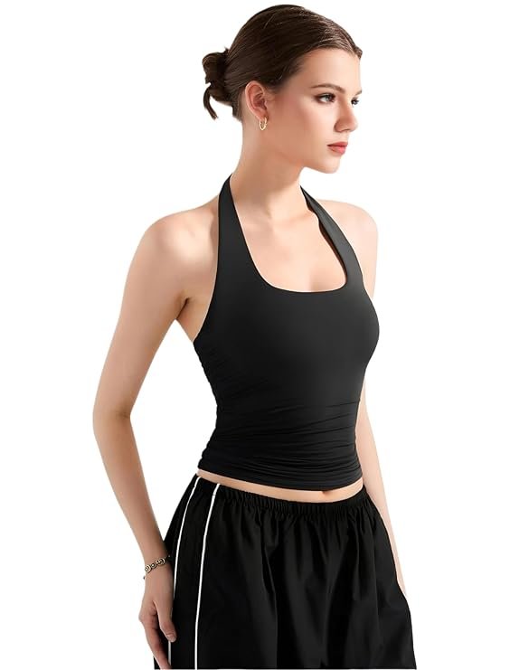 SIGHTBOMB square neck tank top black