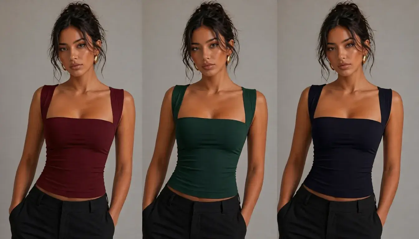 Sleek Square Neck Top That Goes With Everything