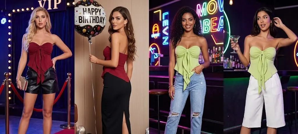 The Tie Front Tube Top That Does the Styling for You