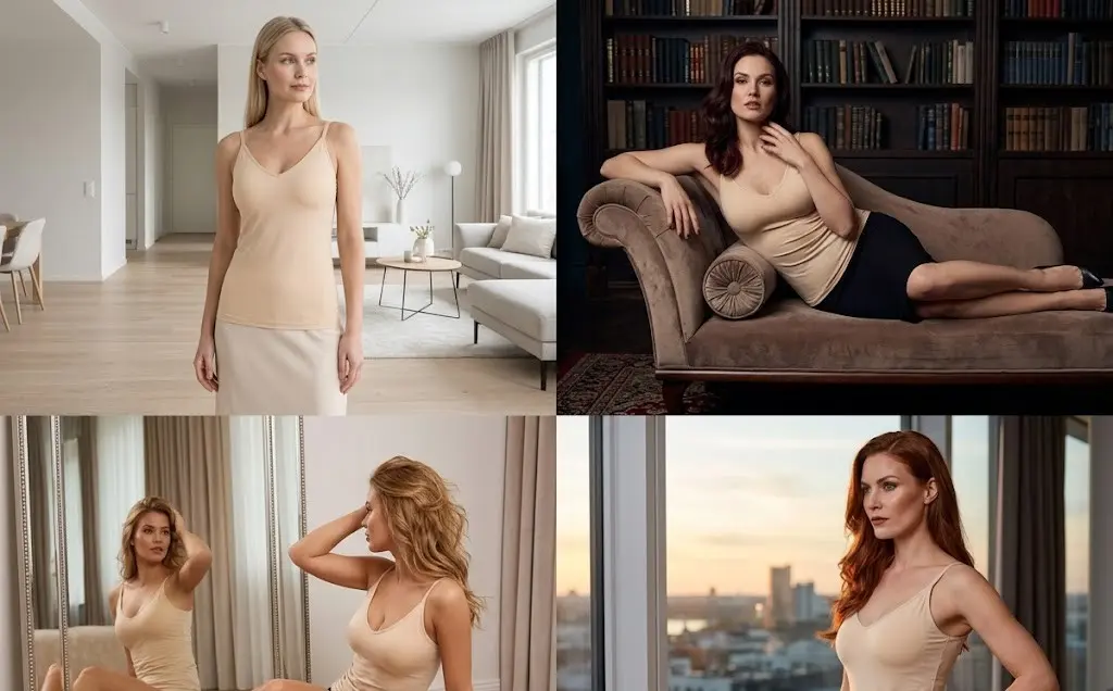 Wire-Free Cotton Cami with Removable Cups