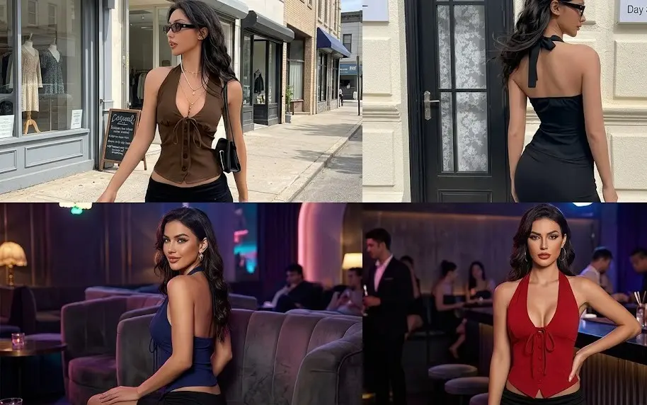Y2K Halter Vest Top That Turns Basic Outfits Into Statements