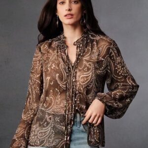 Zurity paisley print shirt for women