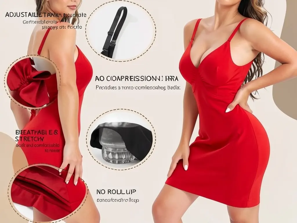 explore more ALYNE Shapewear Slip Dress – Seamless Full Body Shaper