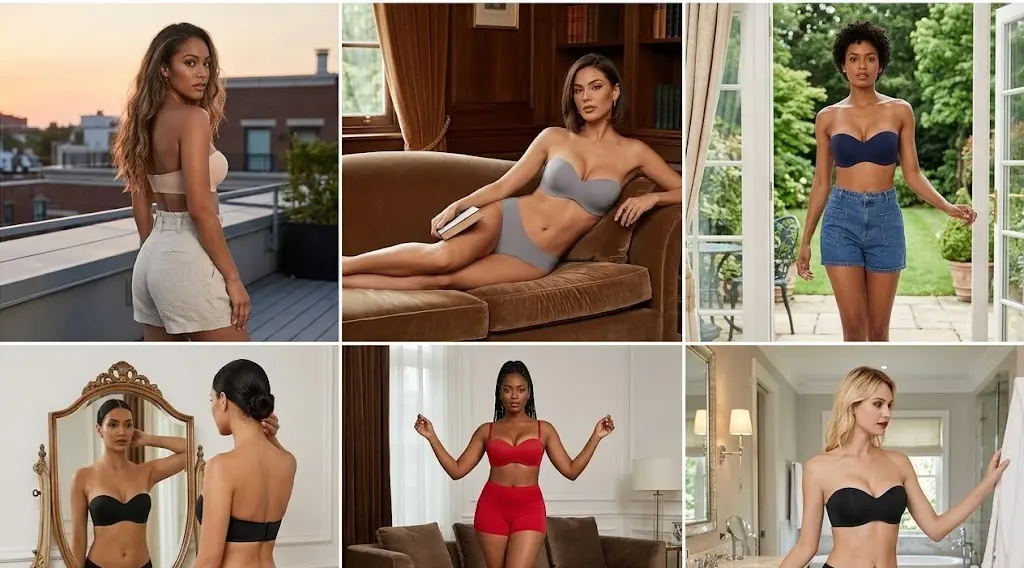 explore more strapless bra and panties for women