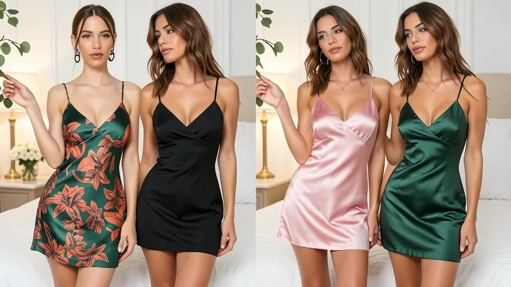 satin night dress at a budget price